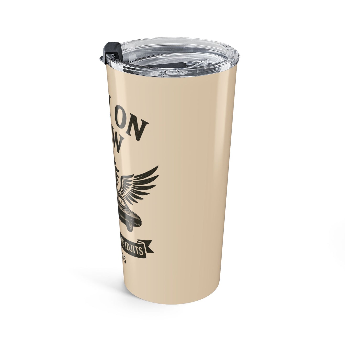Carry On Crew 20oz Tumbler - Supernatural Fan Design | No Rest for the Idjits Stainless Steel Travel Cup