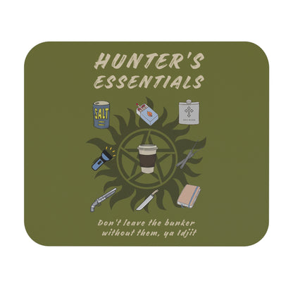 Hunter's Essentials Mouse Pad - Supernatural Fan Design | Desk Mat | Fandom Gaming & Office Accessory