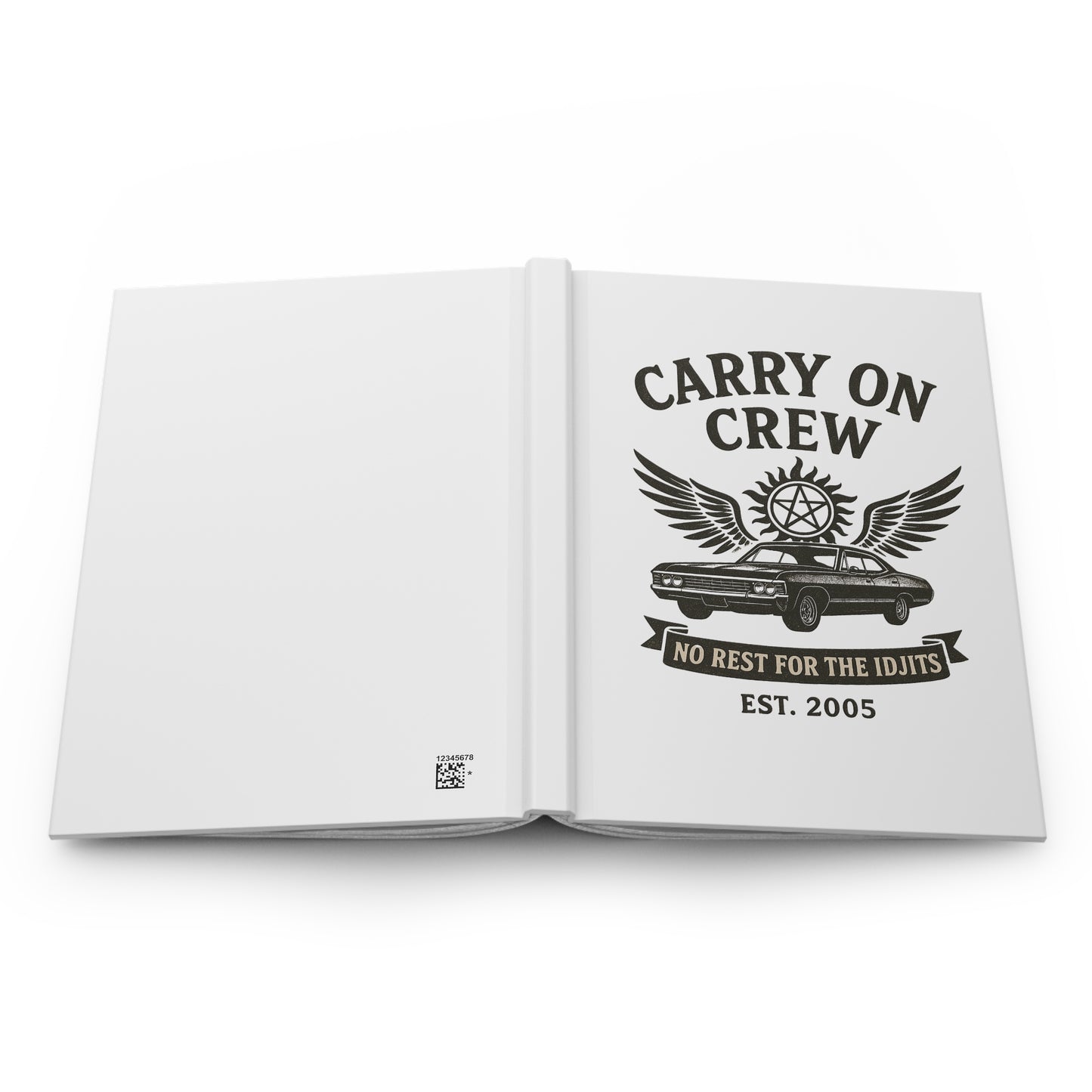 Carry On Crew Journal - Supernatural Fan Design | Matte Hardcover Notebook