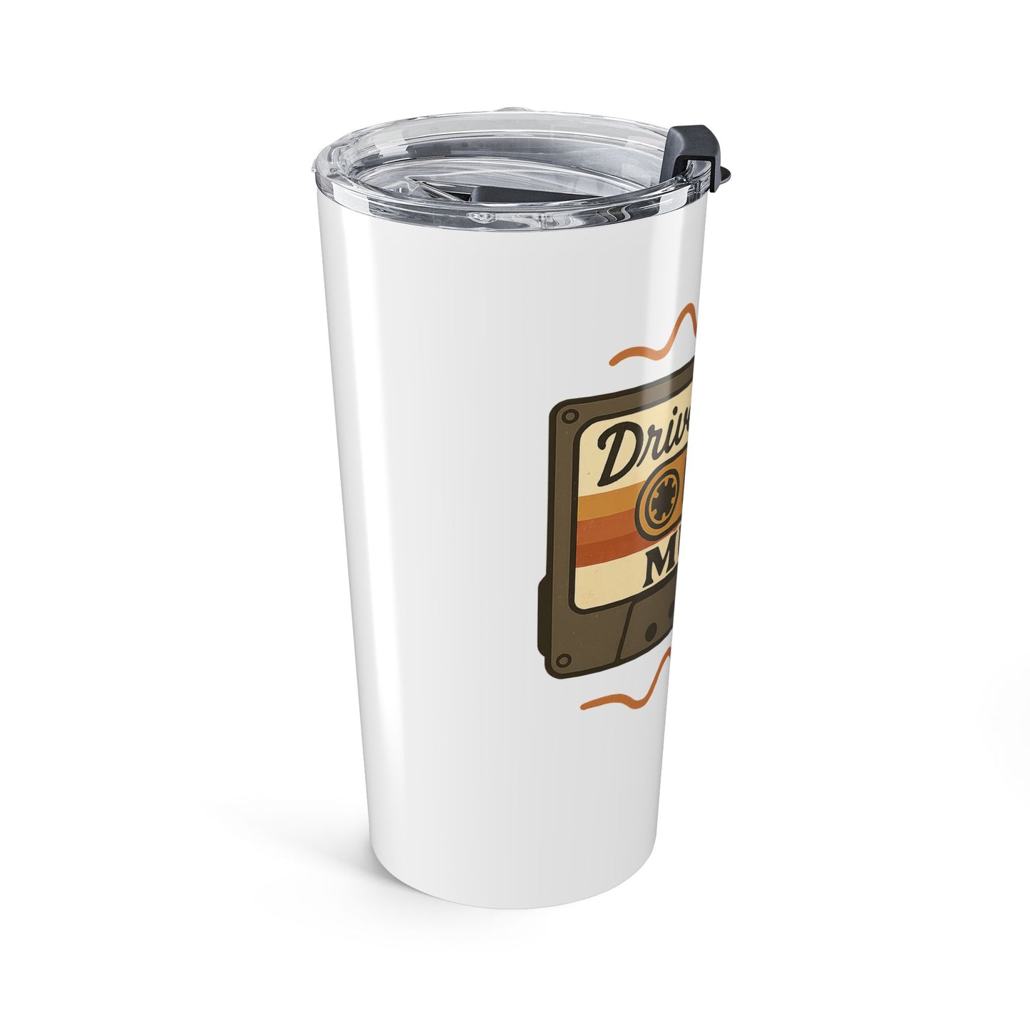 Driver Picks the Music 20oz Tumbler - Supernatural Fan Design | Stainless Steel Cup | Vintage Road Trip Drinkware