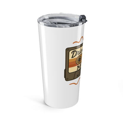 Driver Picks the Music 20oz Tumbler - Supernatural Fan Design | Stainless Steel Cup | Vintage Road Trip Drinkware