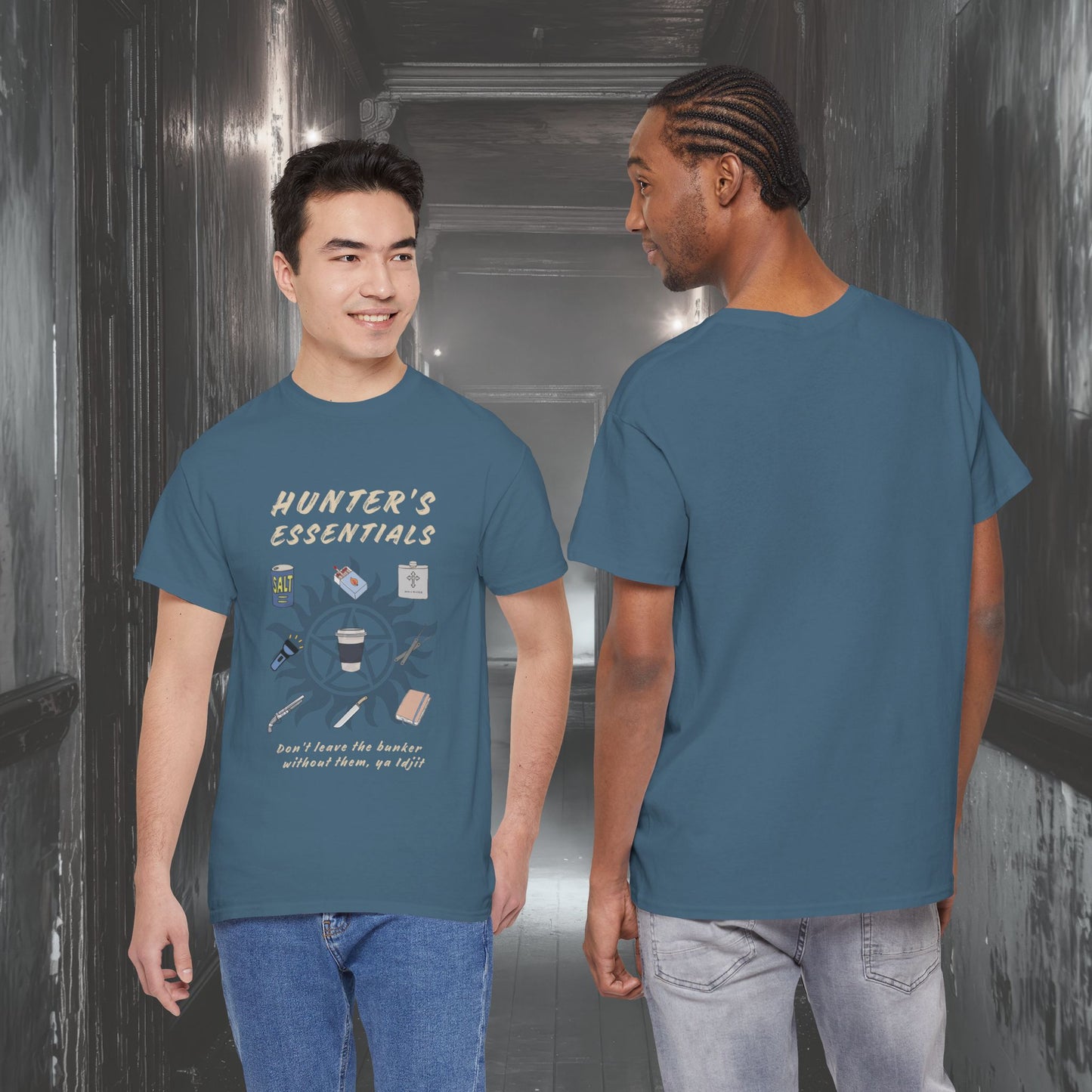 Hunter's Essentials Unisex Heavy Cotton Tee - Supernatural Fan Design | Graphic Shirt