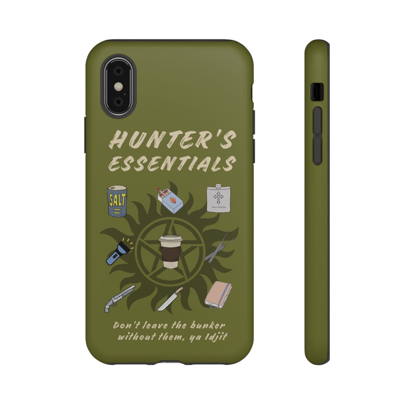 Hunter's Essentials Tough Phone Case - Supernatural Fan Design | Protective Phone Cover | iPhone, Galaxy & Pixel