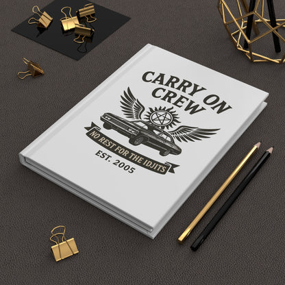 Carry On Crew Journal - Supernatural Fan Design | Matte Hardcover Notebook