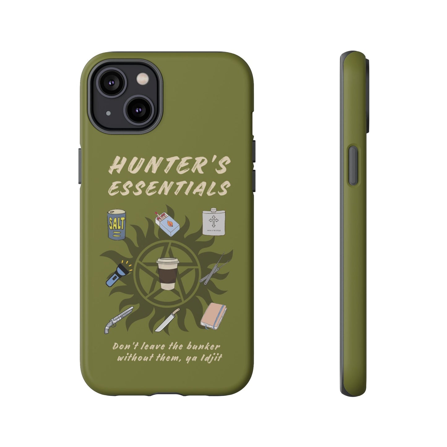 Hunter's Essentials Tough Phone Case - Supernatural Fan Design | Protective Phone Cover | iPhone, Galaxy & Pixel