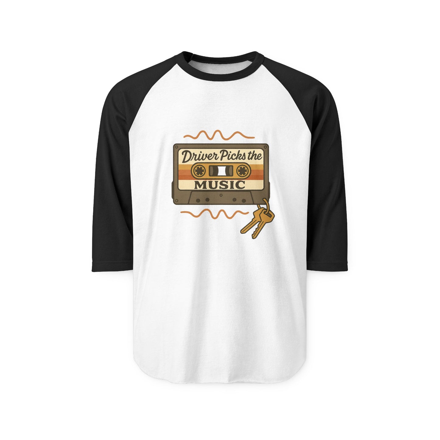 Driver Picks the Music Unisex Raglan Tee - Supernatural Fan Design | Baseball Shirt | Grunge Vintage Graphic Top for Fans