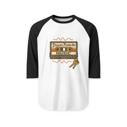 Driver Picks the Music Unisex Raglan Tee - Supernatural Fan Design | Baseball Shirt | Grunge Vintage Graphic Top for Fans