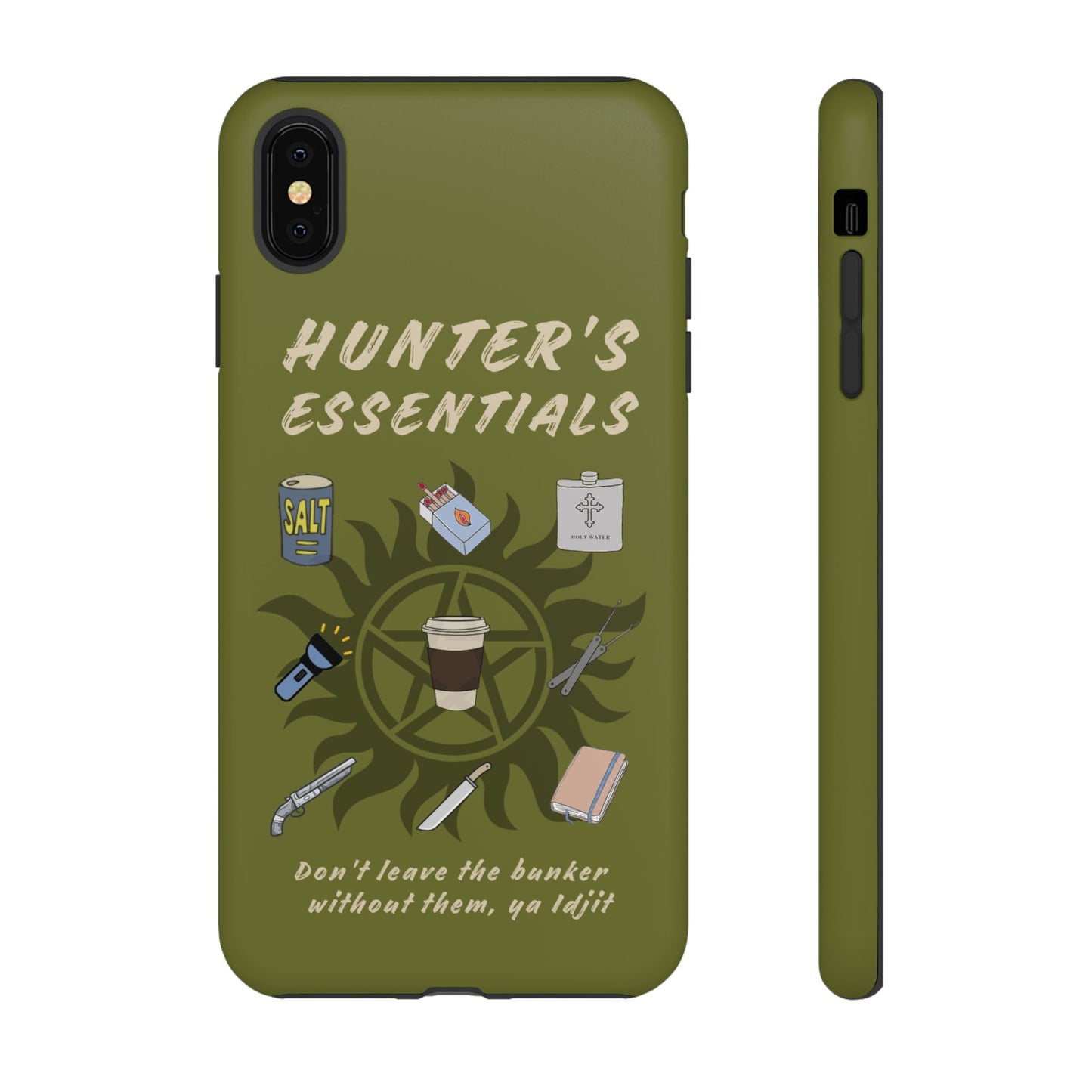Hunter's Essentials Tough Phone Case - Supernatural Fan Design | Protective Phone Cover | iPhone, Galaxy & Pixel