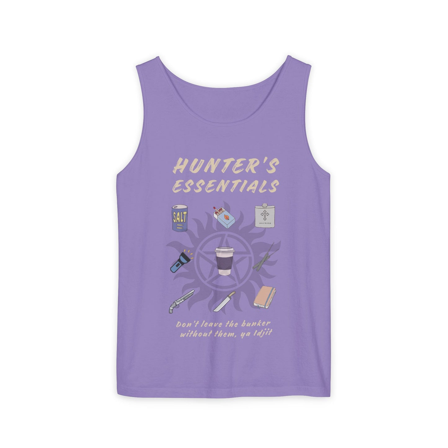 Hunter's Essentials Unisex Garment-Dyed Tank Top - Supernatural Fan Design | Tank