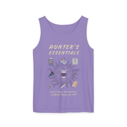 Hunter's Essentials Unisex Garment-Dyed Tank Top - Supernatural Fan Design | Tank