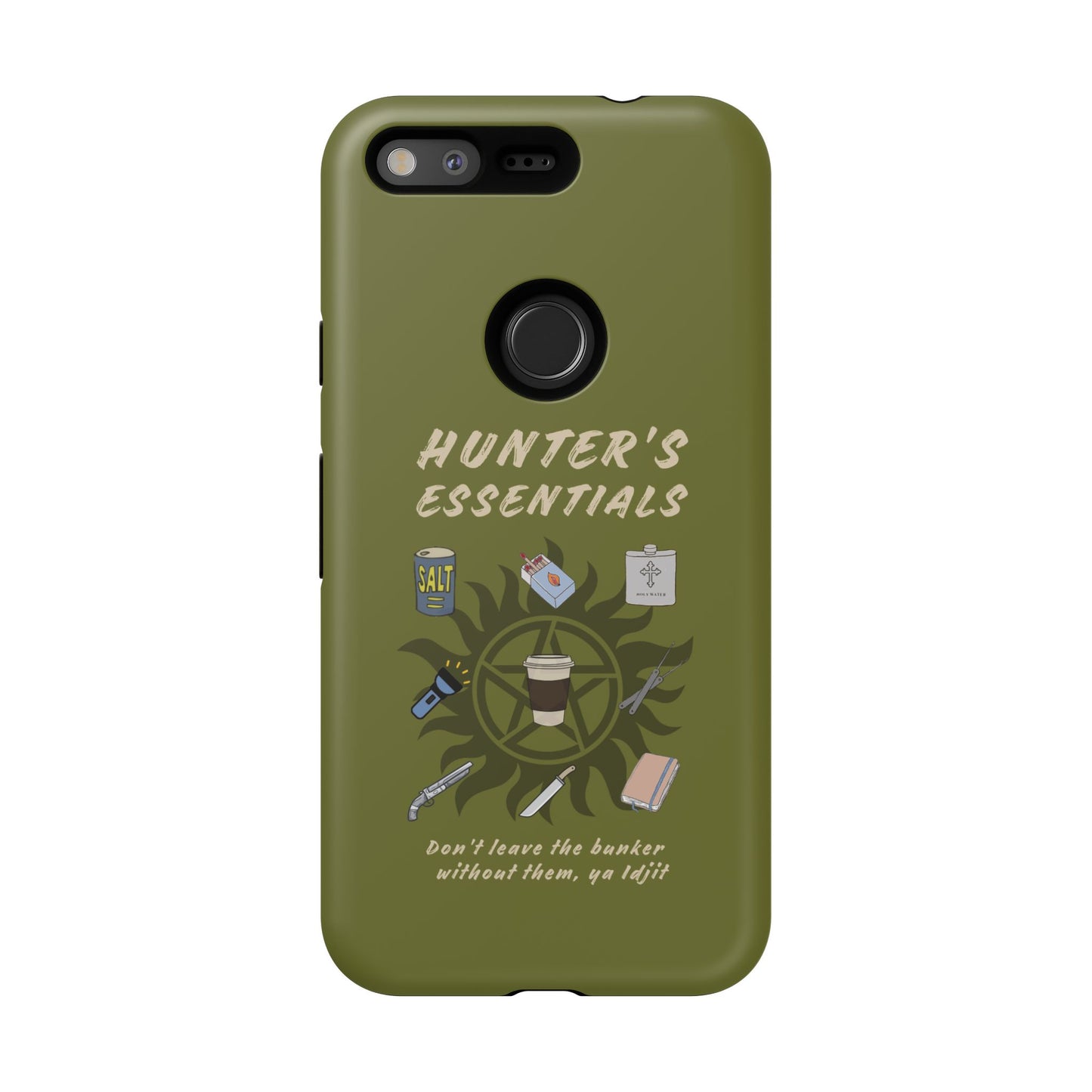 Hunter's Essentials Tough Phone Case - Supernatural Fan Design | Protective Phone Cover | iPhone, Galaxy & Pixel