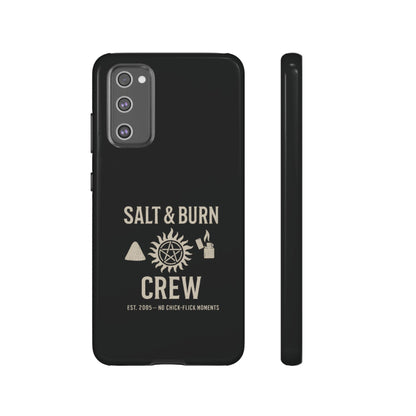 Salt & Burn Crew Tough Phone Case - Supernatural Fan Design | Dual-Layer Protective Cover | Anti-Possession Hunter Aesthetic Case