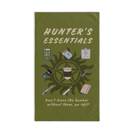 Hunter's Essentials Hand Towel - Supernatural Fan Design | Kitchen & Bathroom Decor | Fandom Home
