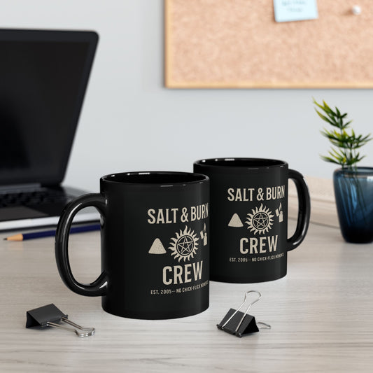 Salt & Burn Crew Mug - Supernatural Fan Design | Coffee Cup | Hunter Gift | SPN Fan Mug