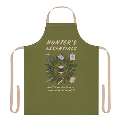 Hunter's Essentials Apron - Supernatural Fan Design | Kitchen Apron for Home Cooks & Fandom Foodies