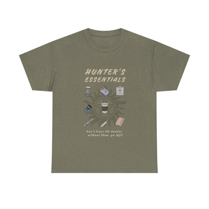Hunter's Essentials Unisex Heavy Cotton Tee - Supernatural Fan Design | Graphic Shirt