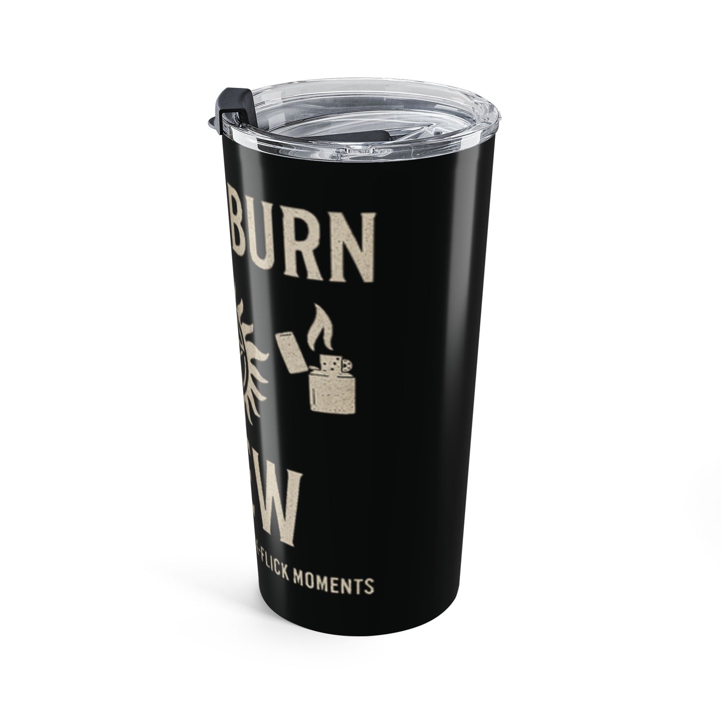 Salt & Burn Crew Tumbler 20oz - Supernatural Fan Design | Stainless Steel Travel Cup | Grunge Hunter Drinkware