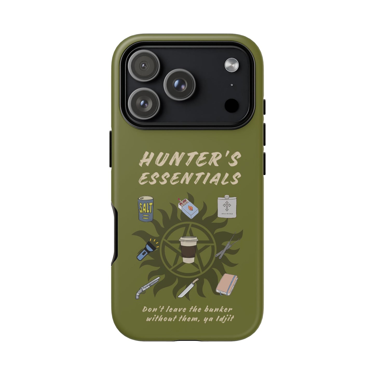Hunter's Essentials Tough Phone Case - Supernatural Fan Design | Protective Phone Cover | iPhone, Galaxy & Pixel