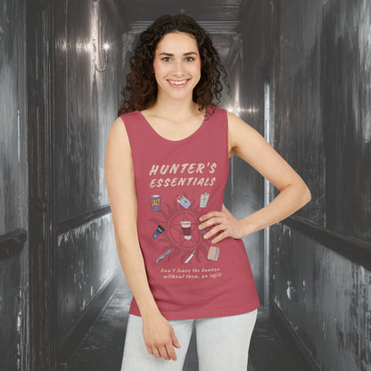 Hunter's Essentials Unisex Garment-Dyed Tank Top - Supernatural Fan Design | Tank