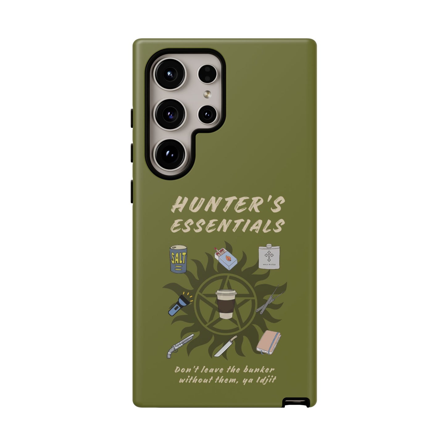 Hunter's Essentials Tough Phone Case - Supernatural Fan Design | Protective Phone Cover | iPhone, Galaxy & Pixel