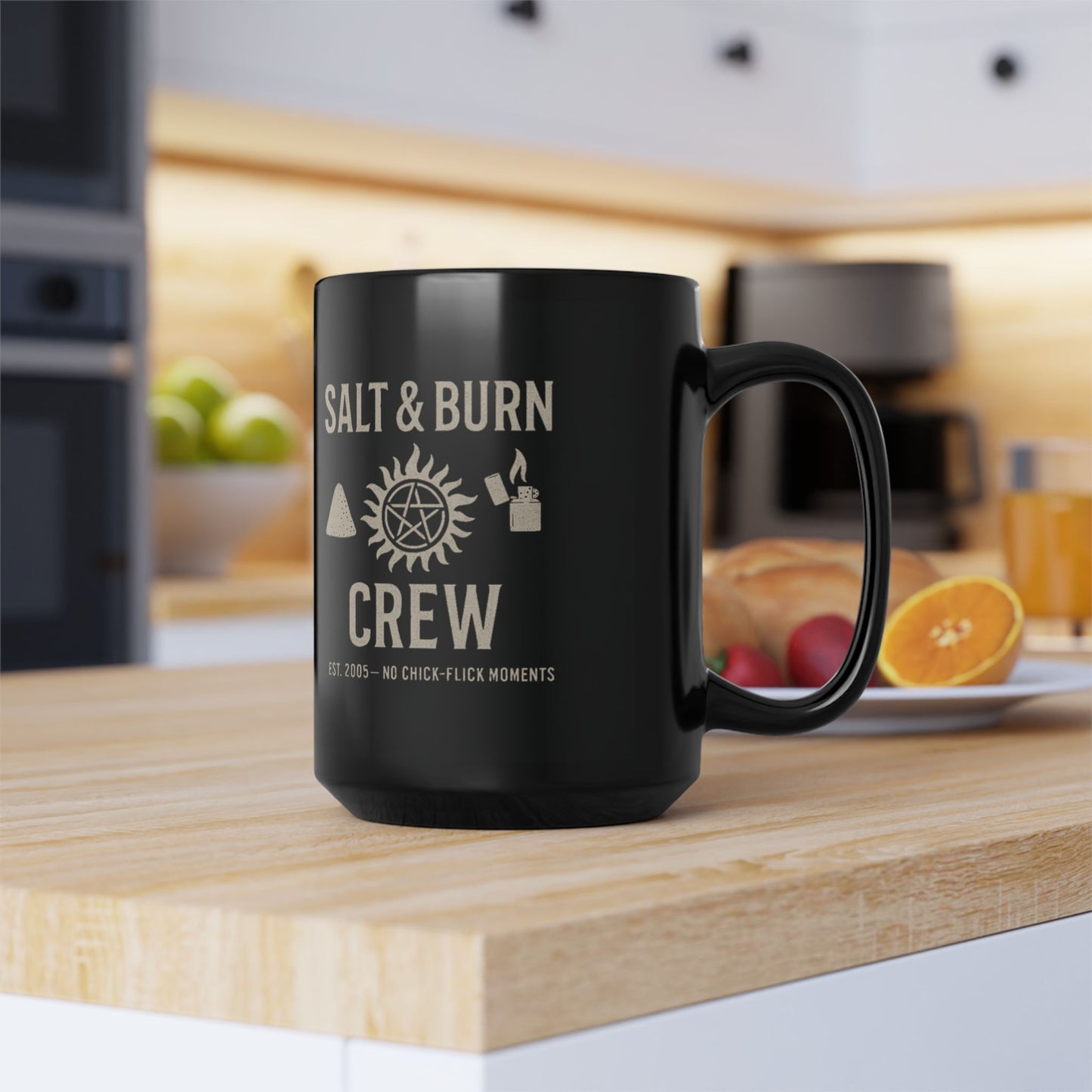 Salt & Burn Crew Mug - Supernatural Fan Design | Coffee Cup | Hunter Gift | SPN Fan Mug