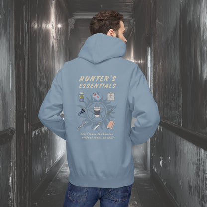 Hunter's Essentials Unisex Midweight Fleece Hoodie - Supernatural Fan Design | Pullover Hoodie