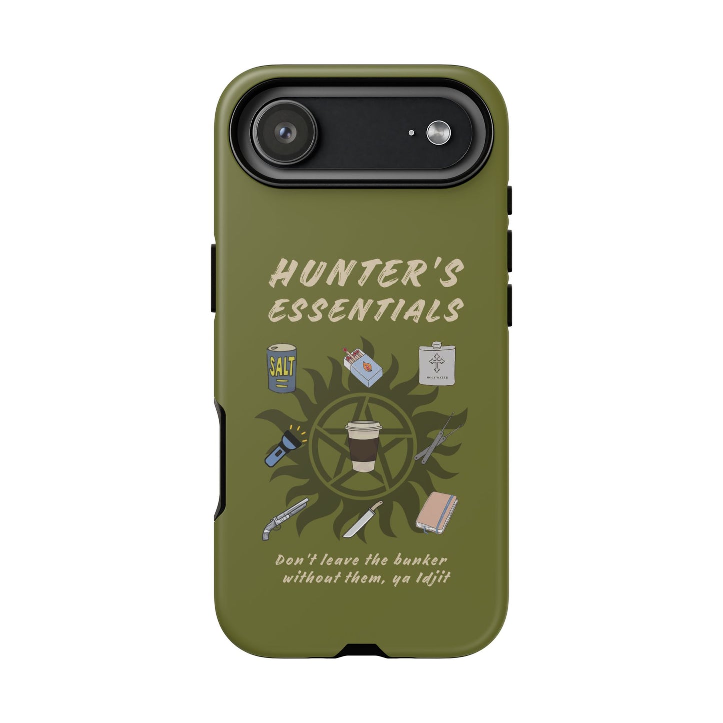 Hunter's Essentials Tough Phone Case - Supernatural Fan Design | Protective Phone Cover | iPhone, Galaxy & Pixel