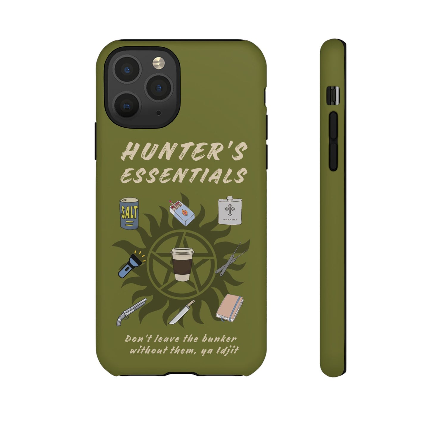 Hunter's Essentials Tough Phone Case - Supernatural Fan Design | Protective Phone Cover | iPhone, Galaxy & Pixel