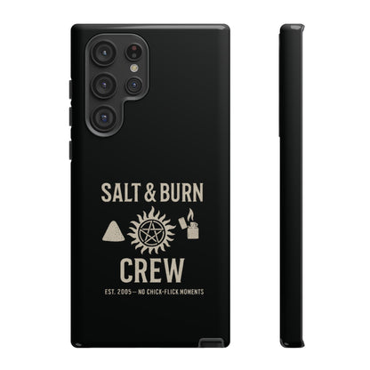 Salt & Burn Crew Tough Phone Case - Supernatural Fan Design | Dual-Layer Protective Cover | Anti-Possession Hunter Aesthetic Case