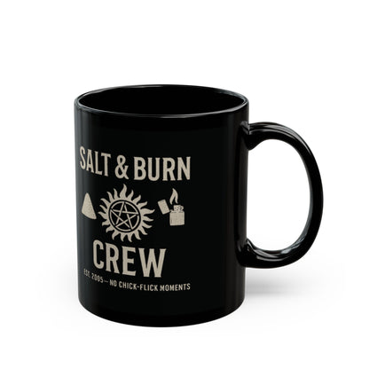 Salt & Burn Crew Mug - Supernatural Fan Design | Coffee Cup | Hunter Gift | SPN Fan Mug