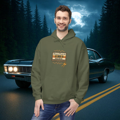 Driver Picks the Music Unisex Hoodie - Supernatural Fan Design | Sweatshirt | Cozy Vintage Fan Gift