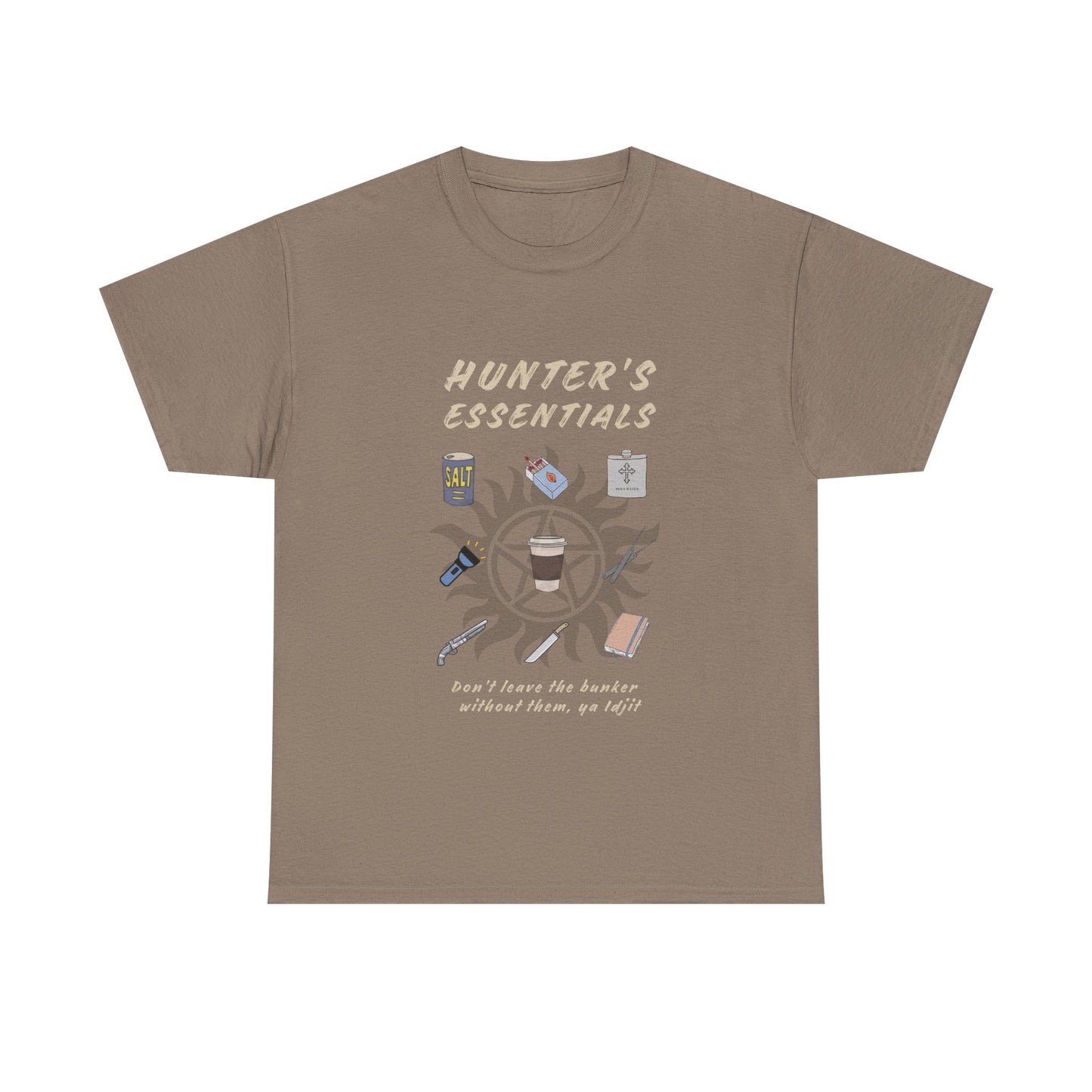 Hunter's Essentials Unisex Heavy Cotton Tee - Supernatural Fan Design | Graphic Shirt