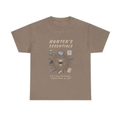 Hunter's Essentials Unisex Heavy Cotton Tee - Supernatural Fan Design | Graphic Shirt