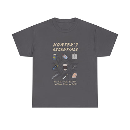 Hunter's Essentials Unisex Heavy Cotton Tee - Supernatural Fan Design | Graphic Shirt