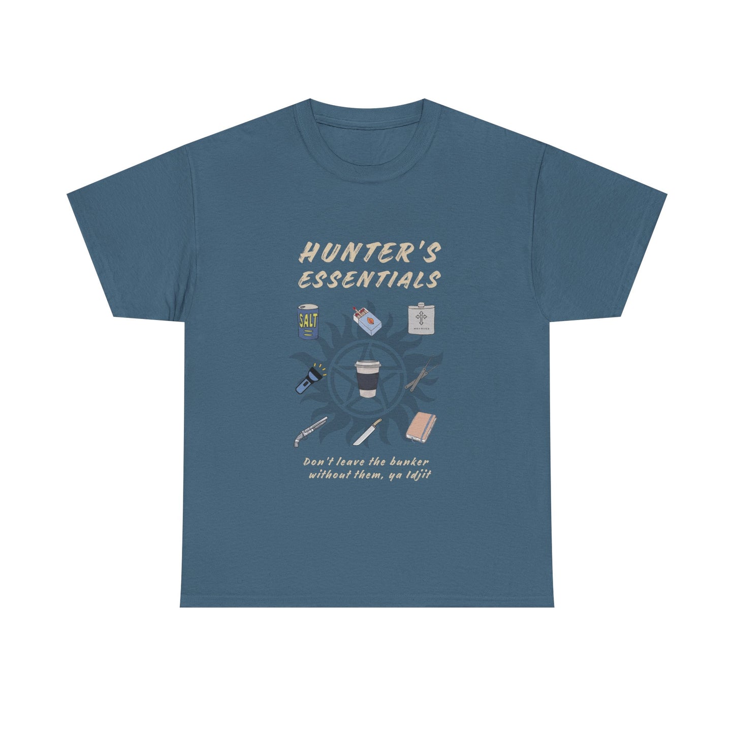 Hunter's Essentials Unisex Heavy Cotton Tee - Supernatural Fan Design | Graphic Shirt