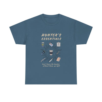 Hunter's Essentials Unisex Heavy Cotton Tee - Supernatural Fan Design | Graphic Shirt