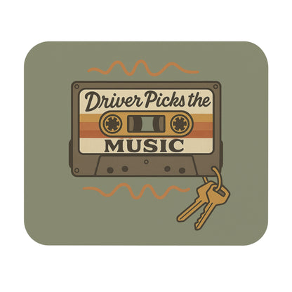Driver Picks the Music Mouse Pad - Supernatural Fan Design | Desk Mat | Vintage Grunge Office Accessory for Fans, Gamers & Hunters