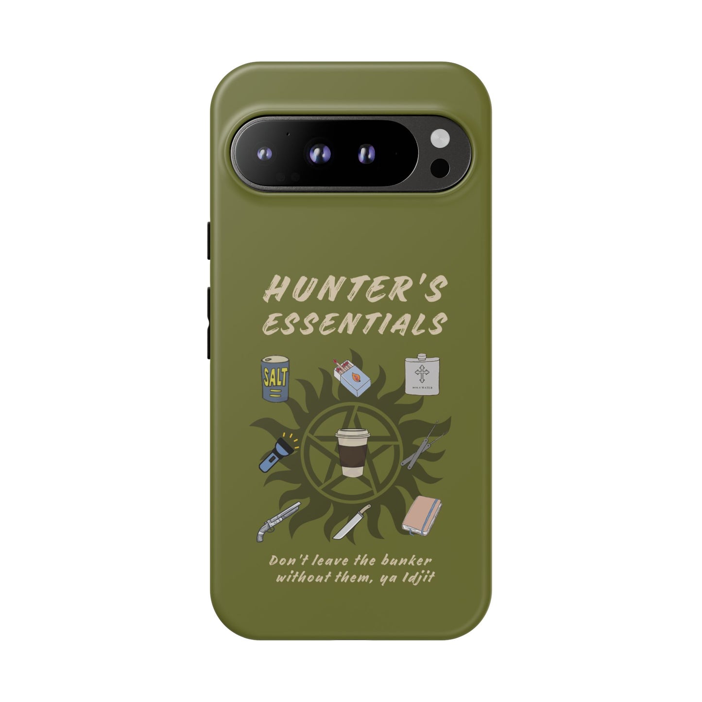 Hunter's Essentials Tough Phone Case - Supernatural Fan Design | Protective Phone Cover | iPhone, Galaxy & Pixel