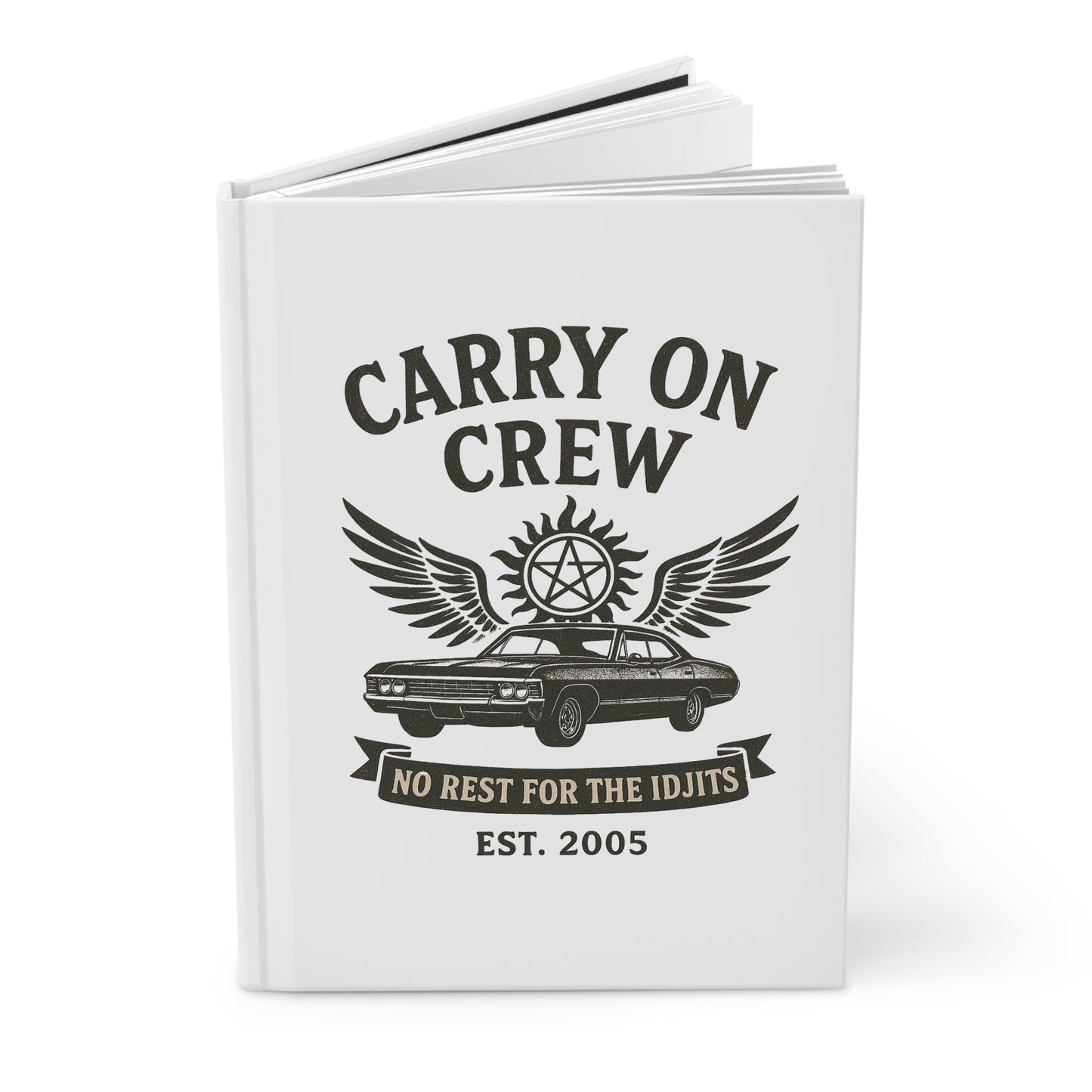 Carry On Crew Journal - Supernatural Fan Design | Matte Hardcover Notebook