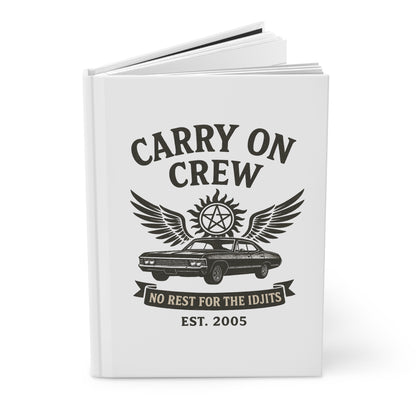 Carry On Crew Journal - Supernatural Fan Design | Matte Hardcover Notebook
