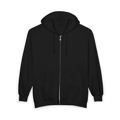 Salt & Burn Crew Zip Hoodie (Black) - Supernatural Fan Design | Full Zip Sweatshirt | Grunge Hunter