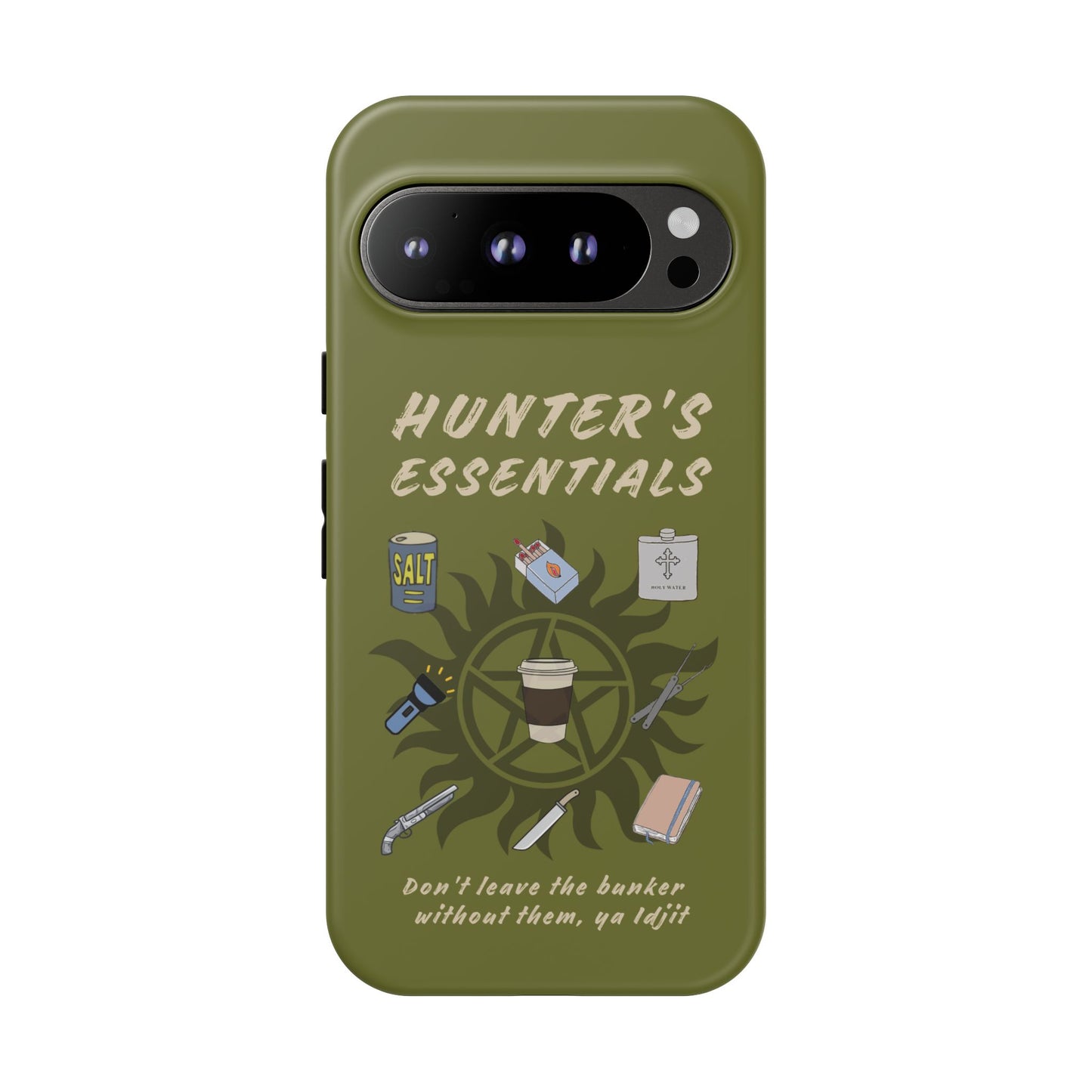 Hunter's Essentials Tough Phone Case - Supernatural Fan Design | Protective Phone Cover | iPhone, Galaxy & Pixel