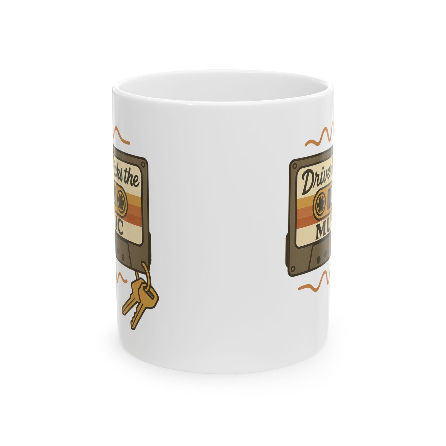 Driver Picks the Music Coffee Mug - Supernatural Fan Design | Cup | Grunge Vintage Ceramic Mug for Fans & Collectors