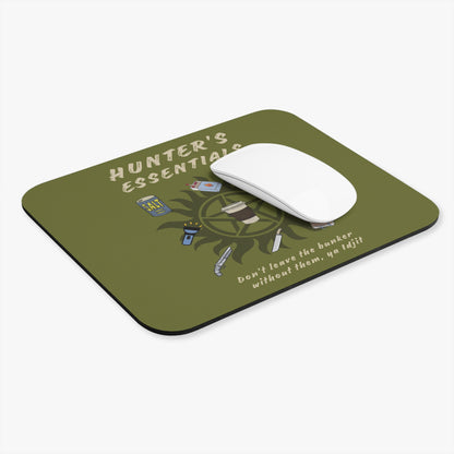 Hunter's Essentials Mouse Pad - Supernatural Fan Design | Desk Mat | Fandom Gaming & Office Accessory