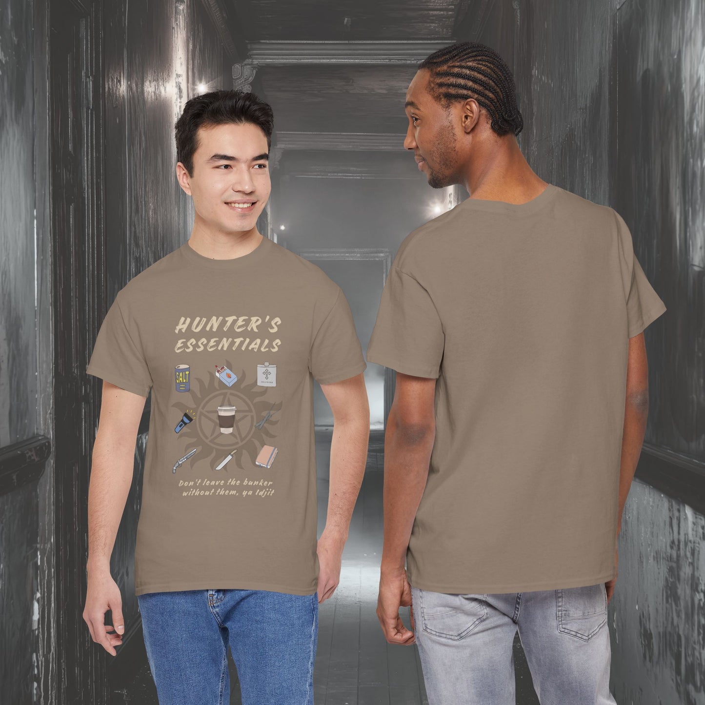 Hunter's Essentials Unisex Heavy Cotton Tee - Supernatural Fan Design | Graphic Shirt