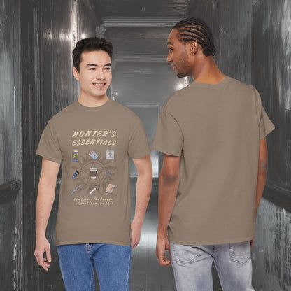 Hunter's Essentials Unisex Heavy Cotton Tee - Supernatural Fan Design | Graphic Shirt