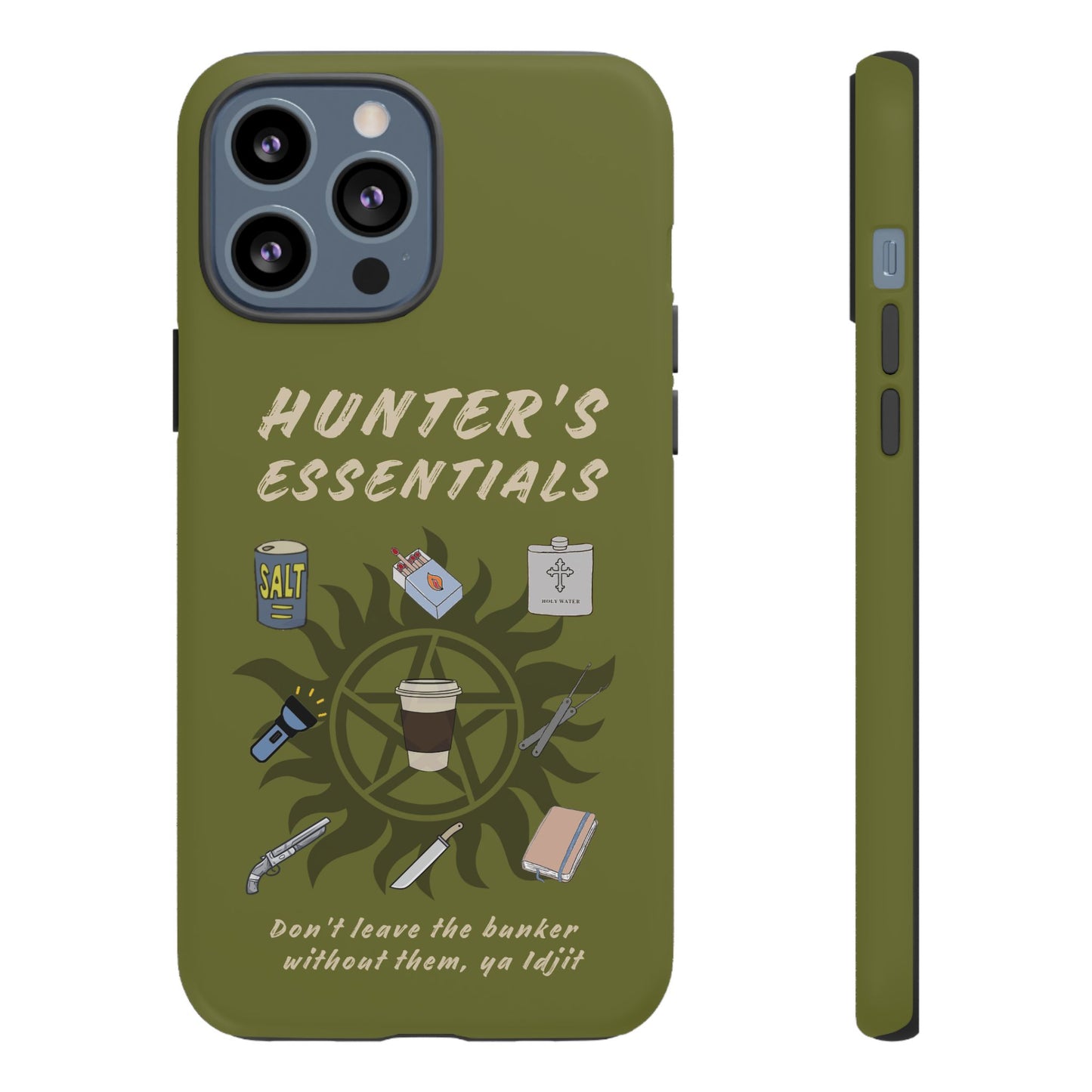 Hunter's Essentials Tough Phone Case - Supernatural Fan Design | Protective Phone Cover | iPhone, Galaxy & Pixel