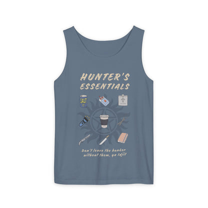 Hunter's Essentials Unisex Garment-Dyed Tank Top - Supernatural Fan Design | Tank