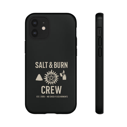 Salt & Burn Crew Tough Phone Case - Supernatural Fan Design | Dual-Layer Protective Cover | Anti-Possession Hunter Aesthetic Case