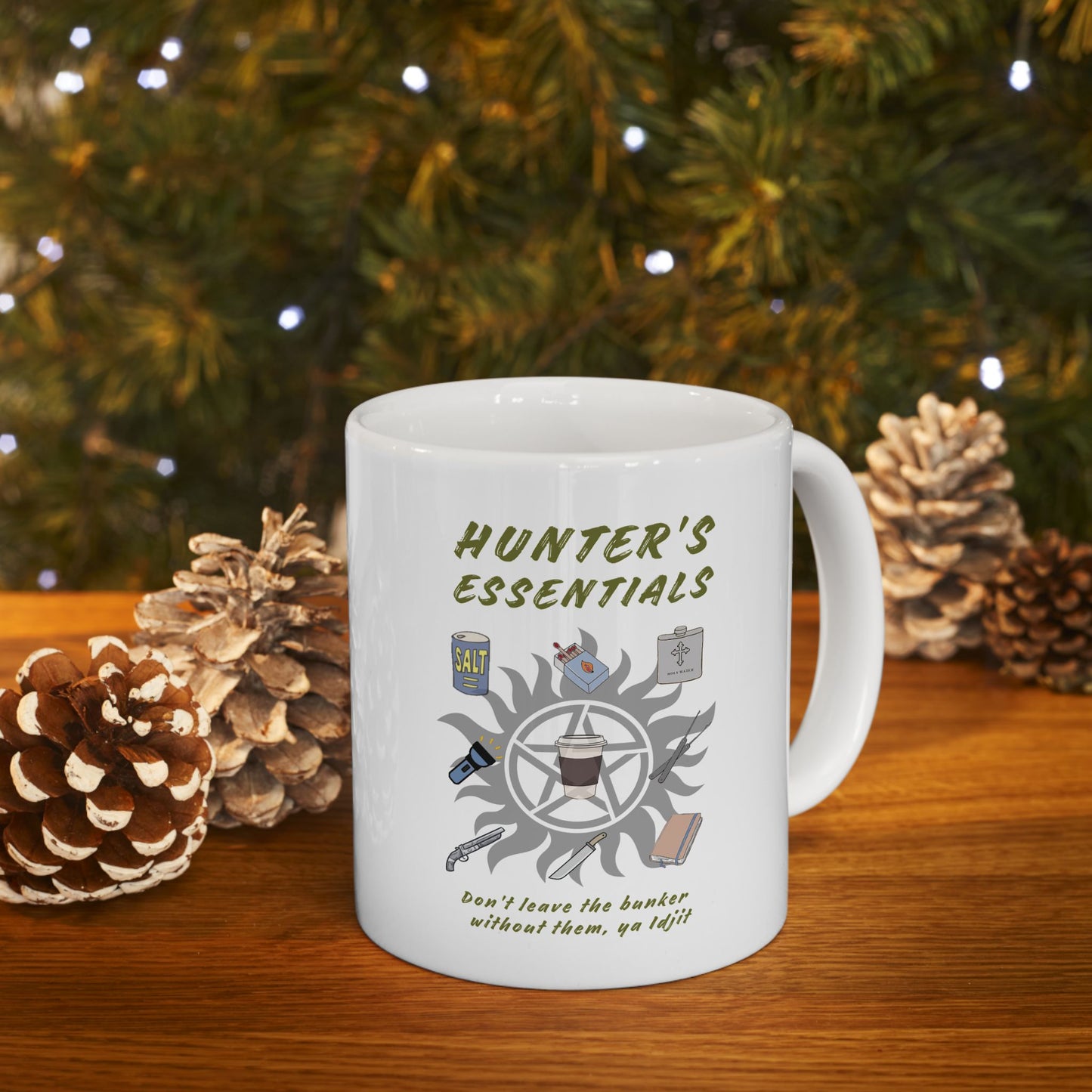 Hunter's Essentials Mug - Supernatural Fan Design | Coffee Mug